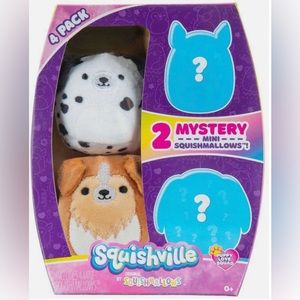 Squishville by Squishmallows Puppy Squad Mini 4 Pack